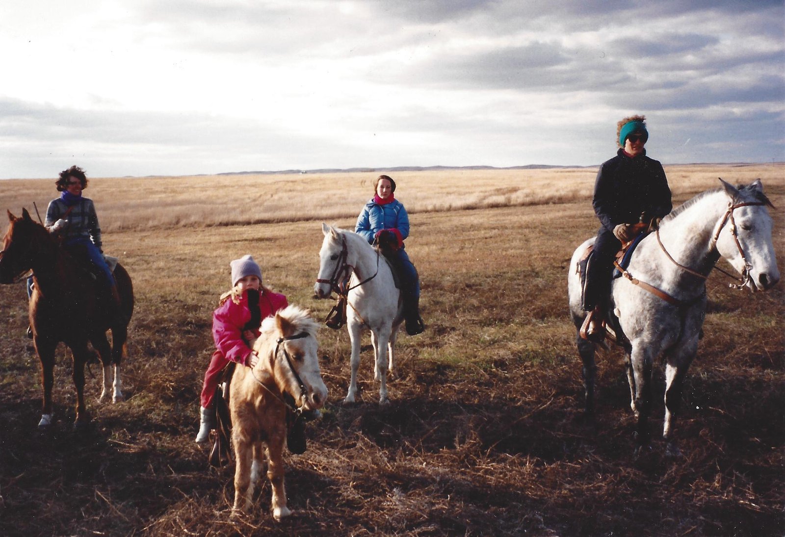 Bringing cattle home in the fall.